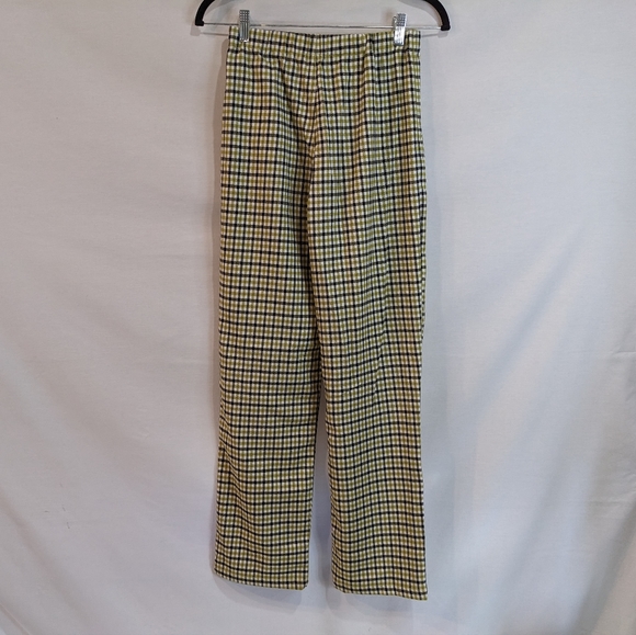 Brandy Melville Green and Black Plaid Tilden Pants Size Small - Picture 2 of 11